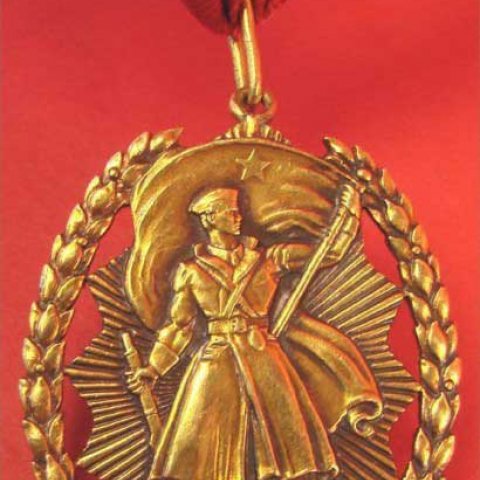 Bronze relief