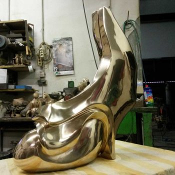 polished sculpture
