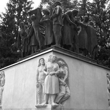 restored bronze statue