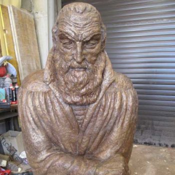 Bronze statue of Trubar