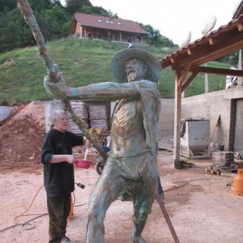 bronze statue